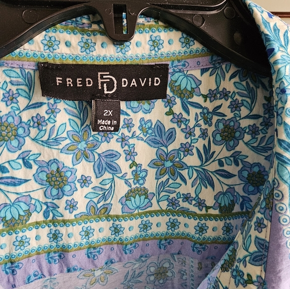 Brand new Fred David ladies blouse size 2X - Picture 2 of 6